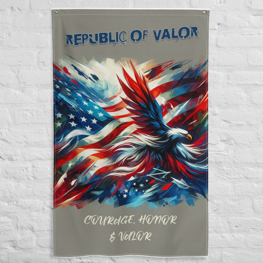 Patriotic Eagle Canvas Art, American Flag Abstract Wall Decor, Stars and Stripes Artwork, USA Eagle Painting, American Tribute Art