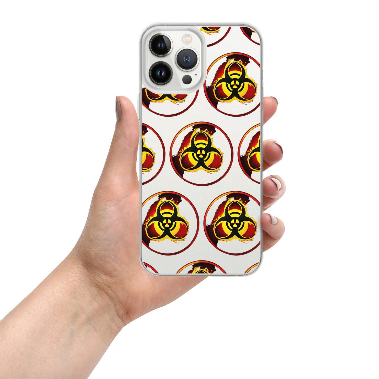 Clear Case for iPhone® Biohazard Symbol