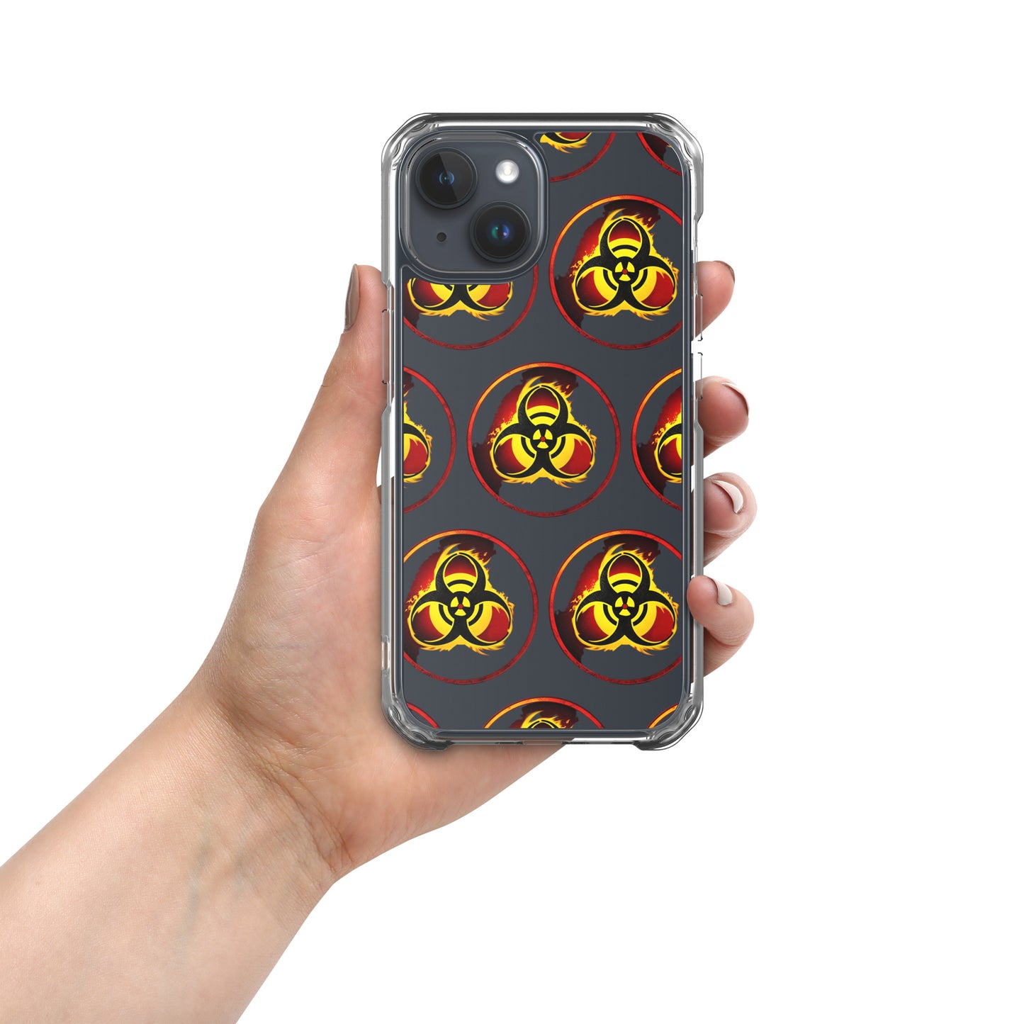 Clear Case for iPhone® Biohazard Symbol