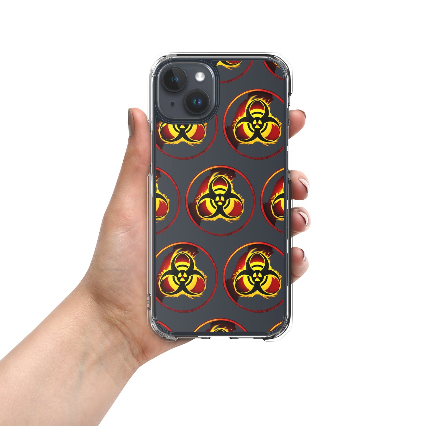 Clear Case for iPhone® Biohazard Symbol