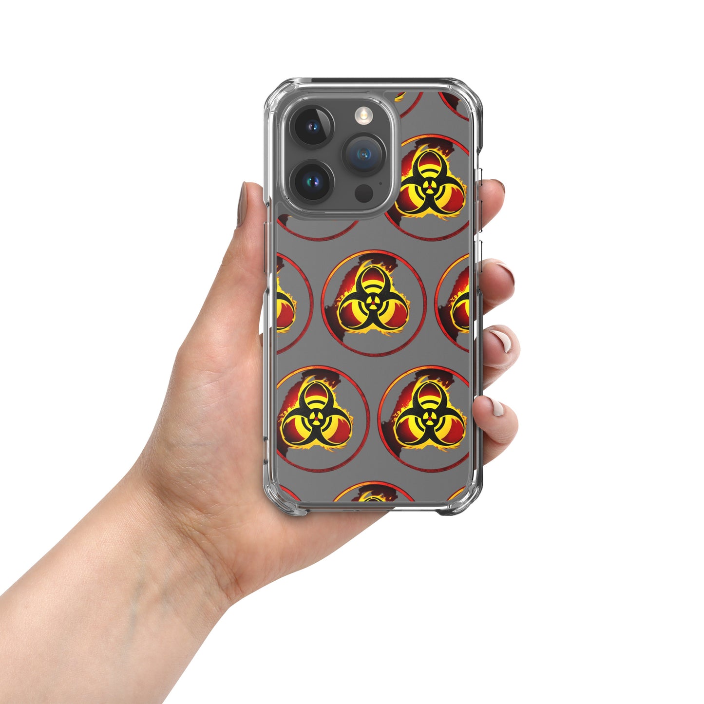 Clear Case for iPhone® Biohazard Symbol