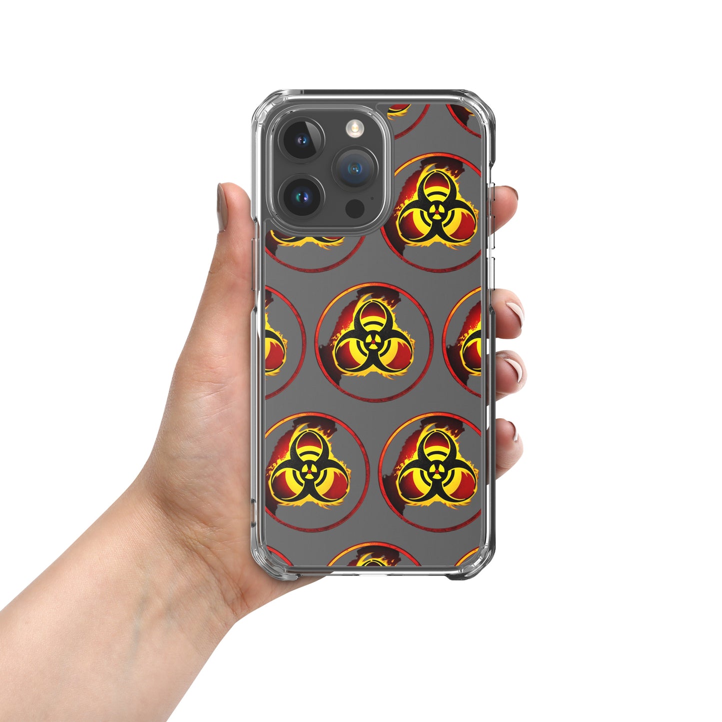 Clear Case for iPhone® Biohazard Symbol