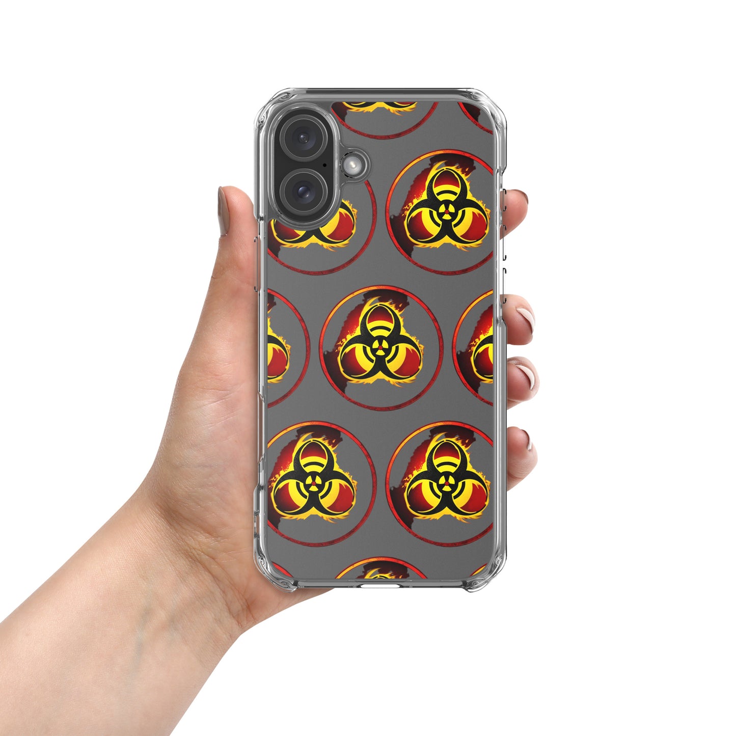 Clear Case for iPhone® Biohazard Symbol