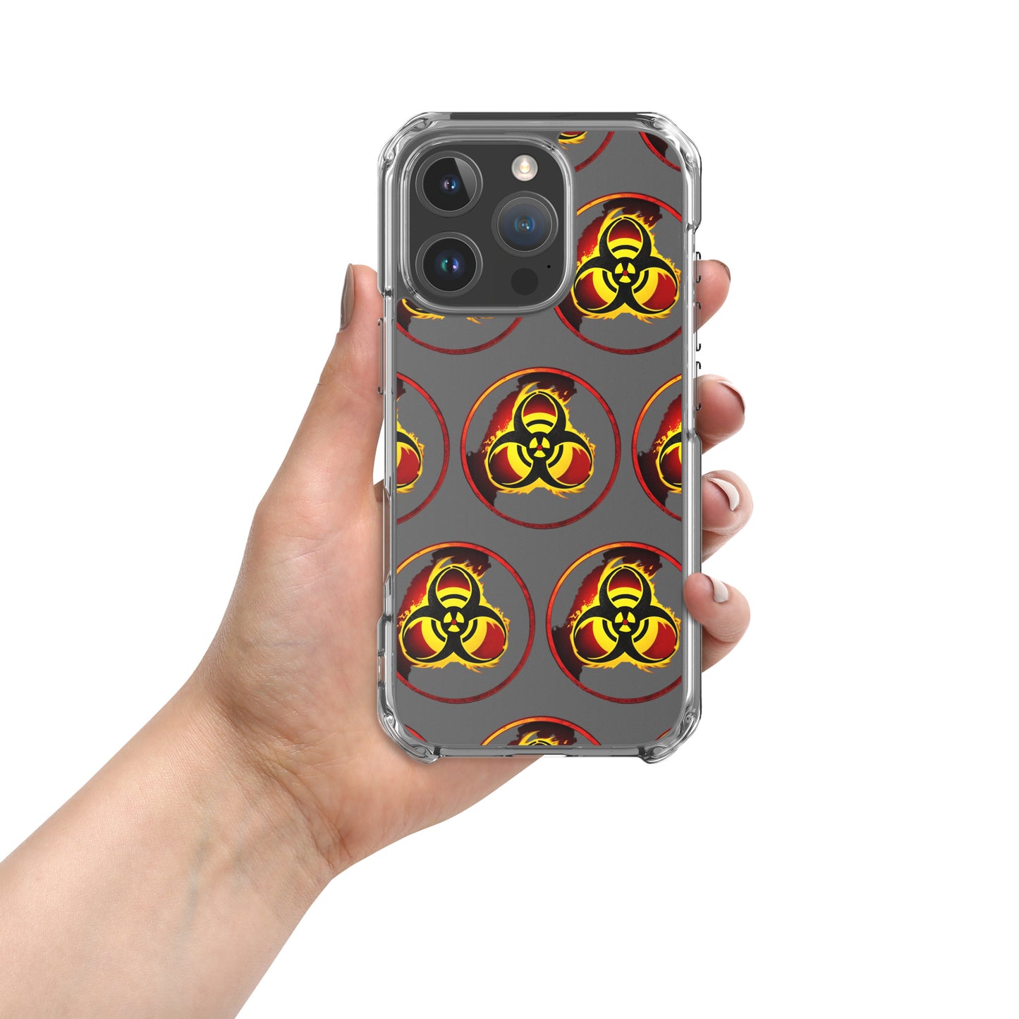 Clear Case for iPhone® Biohazard Symbol