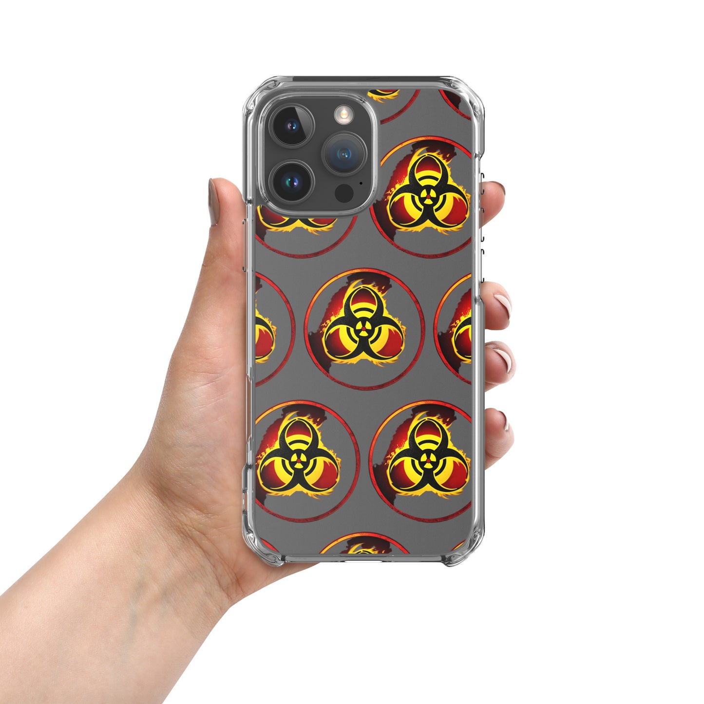 Clear Case for iPhone® Biohazard Symbol