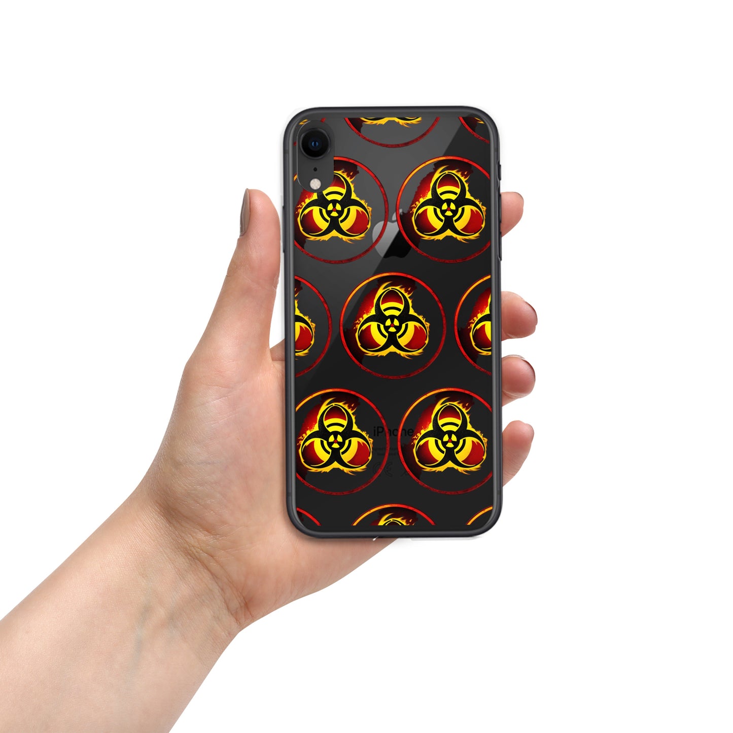 Clear Case for iPhone® Biohazard Symbol