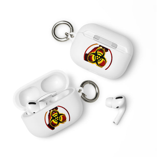 Rubber Case for AirPods® Biohazard hazmat symbol onfire