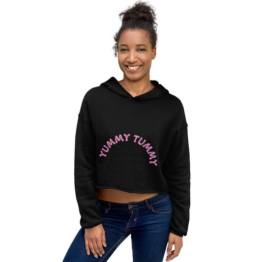 Yummy Tummy Crop Hoodie Women's