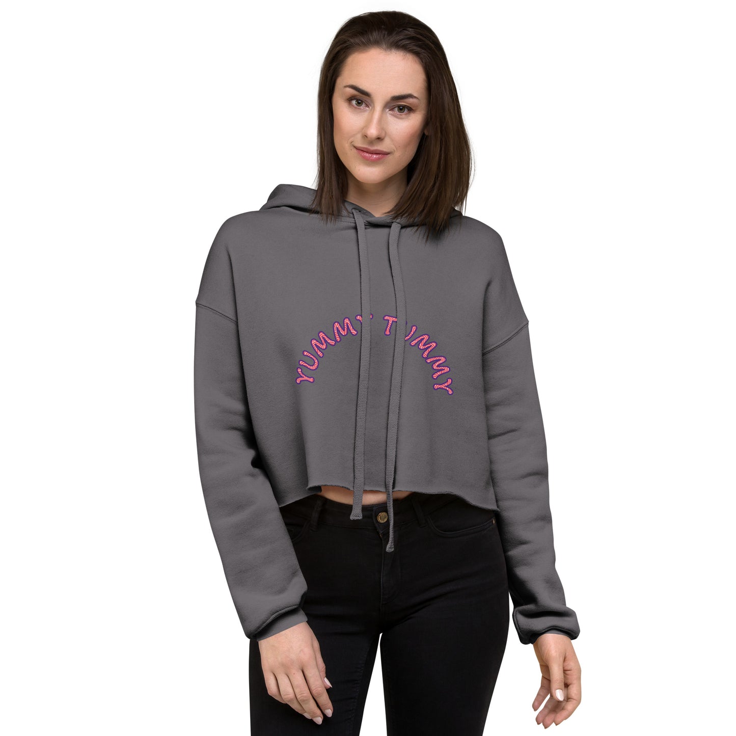 Yummy Tummy Crop Hoodie Women's